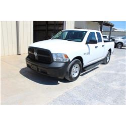 2015 DODGE 1500 PICKUP TRUCK; VIN/SN:1C6RR6FT5FS761645 - EXT. CAB, V8 GAS, A/T, AC, 57,005 MILES