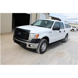2014 FORD F150 PICKUP TRUCK; VIN/SN:1FTFW1EF3EKE58381 - 4X4, CREW CAB, V8 GAS, A/T, AC, CAMPER SHELL