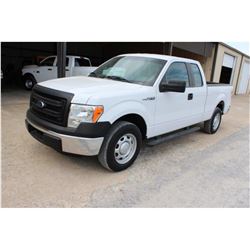 2014 FORD F150 PICKUP TRUCK; VIN/SN:1FTEX1CM1EFC09631 - EXT. CAB, V6 GAS, A/T, AC, 49,242 MILES