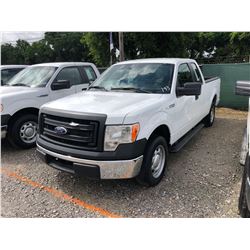 2014 FORD F150 PICKUP TRUCK; VIN/SN:1FTEX1CM5EFA85332 - EXT. CAB, V6 GAS, A/T, AC, 63,507 MILES