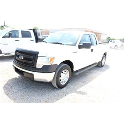 2013 FORD F150 PICKUP TRUCK; VIN/SN:1FTEX1CM2DKE99691 - EXT. CAB, V6 GAS, A/T, AC, 56,283 MILES