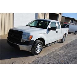 2013 FORD F150 PICKUP TRUCK; VIN/SN:1FTEX1CM9DKE99705 - EXT. CAB, V6 GAS, A/T, AC, 66,896 MILES