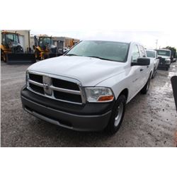 2011 DODGE 3500 FLATBED TRUCK; VIN/SN:3D6WF4CT4BG595191 - CREW CAB, V8 GAS, A/T, AC, 9' FLATBED BODY