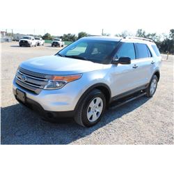 2014 FORD EXPLORER VIN/SN:1FM5K8B82EGB80092 - 4X4, V6 GAS, A/T, AC, 3RD ROW SEATING, 80,481 MILES