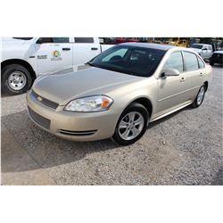 2012 CHEVROLET IMPALA; VIN/SN:2G1WF5E36C1325701 - V6 GAS, A/T, AC, 113,998 MILES