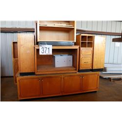 MISC. CABINETS, BOOKCASE, TABLE