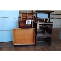 MISC. DESKS, TABLES, BOOKCASE