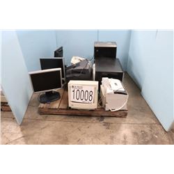 MONITORS, FAX MACHINES, TV, SHREDDER, MICROWAVE