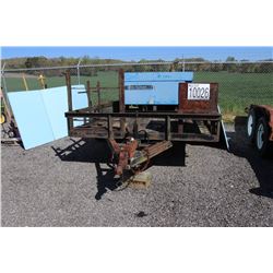 WELDER & TOOLBOX MOUNTED ON FLATBED TRAILER