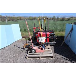 HYDRAULIC JACKS, BLOWER, GREASE PUMP, WELDER, TIRE CHANGING MACHINE, TRASH PUMP