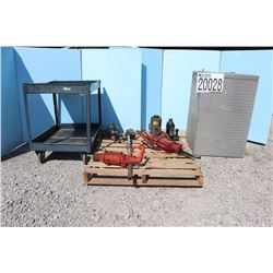 JACKS, PUMPS, UTILITY CART, TOOLBOX