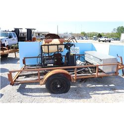 TOOL BOX & PRESSURE WASHER MOUNTED ON UTILITY TRAILER