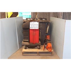 TRANSMISSION FLUSHER, PARTS WASHER, CHAIN SAWS