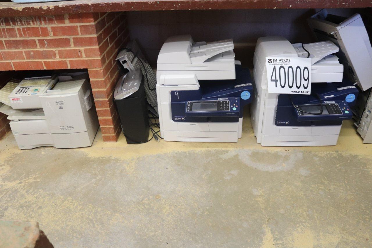 PRINTERS, SHREDDER, FAX MACHINE J.M. Wood Auction Company, Inc.