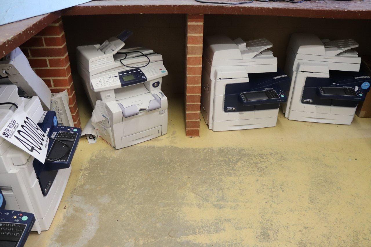 PRINTERS, SHREDDER, FAX MACHINE J.M. Wood Auction Company, Inc.