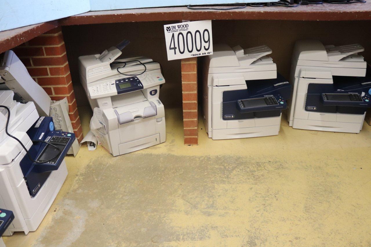 PRINTERS, SHREDDER, FAX MACHINE J.M. Wood Auction Company, Inc.