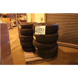 TIRES (3) LT215/85R16 D BLTL AT, (1) P195/75R14 B BLTL GRADE: 280/B/C M&S, (4) P235/70R6 B BLTL M/S,