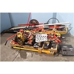 SOUTHERN LINCS, LEVELING SURVEY ROD, DISTANCE MEASURING WHEEL, PRISM POLE, TRIPOD, DICTATION MACHINE