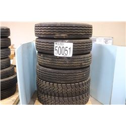 TIRES - (3) 1000-20 F BLTT SUPERHI-MILLER REG TRD, (1) 100R20 G BLTT UNISTEEL II REG TRD, (2) 1000R2