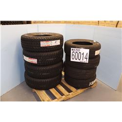 TIRES (4) P255/70R16, (4) P215/65R15
