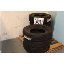 TIRES - (4) 235/75R17, (6) LT215/85R16