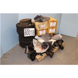 TIRES (1) 15X6-00-6, (3) 24X9.50-12 , TUBES - 10.06/12.80R20, 18.4R-38/16.9R-38