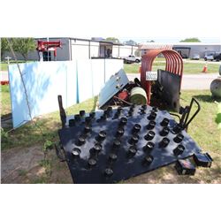 ARROW BOARDS, EARLY WARNER SIGN, BENCH GRINDER, TIRE INFLATION CAGE