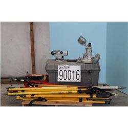 TRIPOD, PRISM POLE, BIPOD, LEVEL, MOISTURE TESTER
