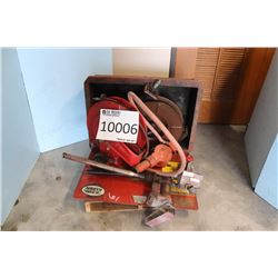 PARTS WASHER, HOSE REEL, AIR HOSE REEL, FLOW METER, TRANSFER PUMP WITH METER