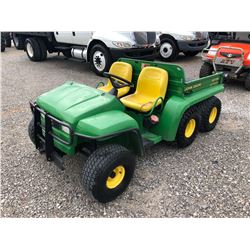 2002 JOHN DEERE GATOR VIN/SN:032262 - 4X6, DIESEL ENGINE, DUMP BED, METER READING 946 HOURS