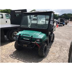 2004 POLARIS RANGER UTV, VIN/SN:434073 - 4X4, DUMP BED, CANOPY, WINCH, METER READING 200 HOURS