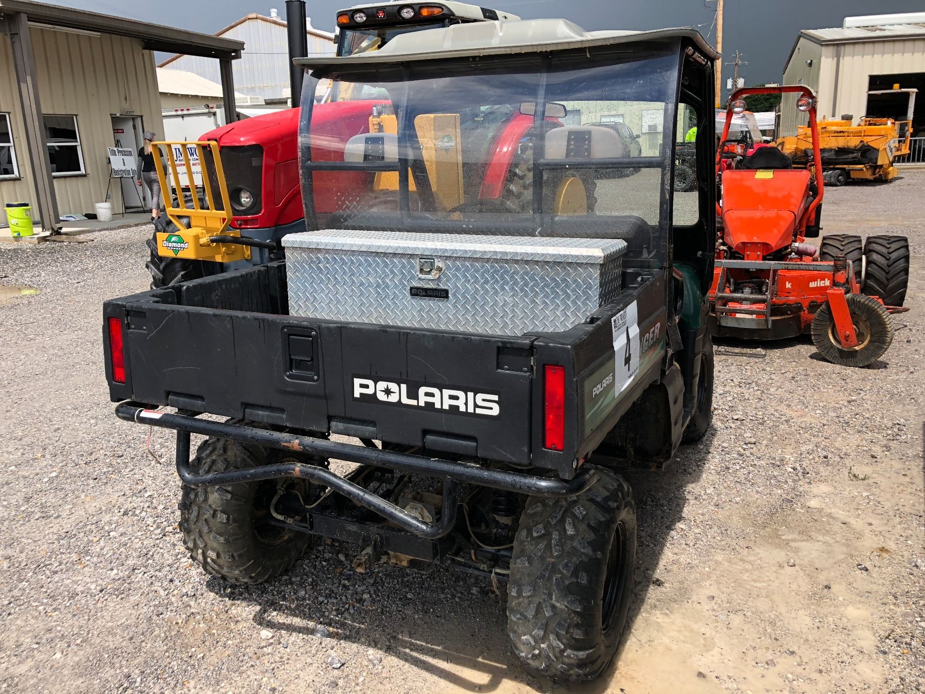 2004 POLARIS RANGER UTV, VIN/SN434073 4X4, DUMP BED, CANOPY, WINCH