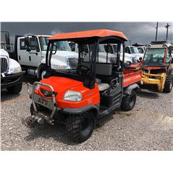 2009 KABOTA RTV900WCH VIN/SN:98757 - 4X4, DIESEL ENGINE, CANOPY, WINCH, METER READING 436 HOURS