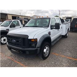 2008 FORD F550 VIN/SN:1FDAW57R78EE39890 - 4X4, CREW CAB, V8 DIESEL ENGINE, A/T, AC/ KNAPHEIDE SERVIC