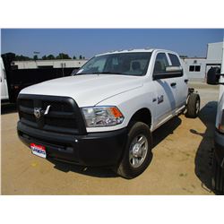 2018 DODGE 3500 RAM HD CAB & CHASSIS, VIN/SN:3C7WR9CJ1JG206341 - 4X4, CREW CAB, 5.4 LTR HEMI GAS ENG