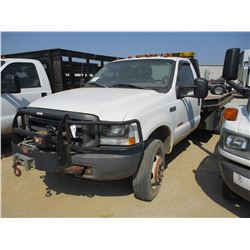 2004 FORD F450 FLATBED, VIN/SN:1FDXF47P94EC51546 - POWER STROKE V8 DIESEL ENGINE, A/T, 10' FLATBED B