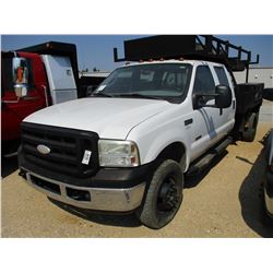 2006 FORD F350 SERVICE TRUCK, VIN/SN:1FDWW37P46EA50288 - 4X4, CREW CAB, POWERSTROKE FORD DIESEL ENGI
