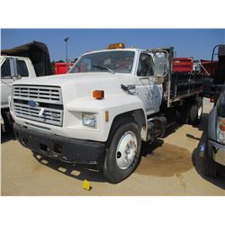 1993 FORD DUMP, VIN/SN:1FDNK74C3PVA17896 S/A, FORD DIESEL ENGINE, 5-2 SPEED TRANS, 24,500 GVW, 14' F