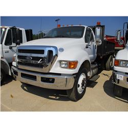 2011 FORD F750 FLATBED DUMP, VIN/SN:3FRXF7FJ0BV092214 -S/A, CUMMINS DIESEL, ALLISON A/T, 33,000# GVW
