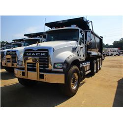 2018 MACK GU713 DUMP, VIN/SN:1M2AX07C1JM037113 - TRI-AXLE, 455HP MACK MP8 ENGINE, MACK T310M 10 SPEE