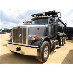 2017 PETERBILT 367 DUMP, VIN/SN:1NPTX4EX1HD391582 - TRI-AXLE, 475 HP CUMMINS ISX 15 ENGINE, EATON UL