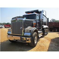 2016 KENWORTH W900 DUMP, VIN/SN:1NKWX4TX8GJ495024 - TRI-AXLE, 485 HP CUMMINS ISX 15 ENGINE, 8LL TRAN