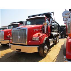 2013 WESTERN STAR 4900SB DUMP TRUCK, VIN/SN:5KKMALDV3DPBX0664 - TRI-AXLE, 450 HP DETROIT DD13 DIESEL