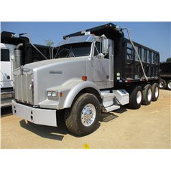 KENWORTH T800 DUMP, VIN/SN:738866 - TRI-AXLE, CAT DIESEL ENGINE, 8LL TRANS, ENGINE BRAKE, 16' OX BOD