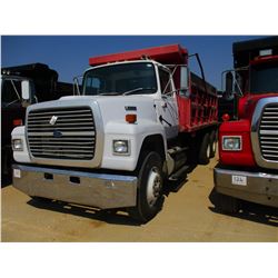 1994 FORD L9000 DUMP, VIN/SN:1FDYU90T7RVA11255 - T/A, CAT DIESEL ENGINE, 5+2 SPD TRANS, 14' STEEL DU