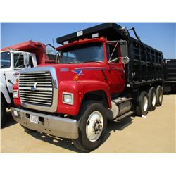 1997 FORD DUMP, VIN/SN:1FDZU90U8VVA18058 - TRI-AXLE, CUMMINS N14 DIESEL ENGINE, 8LL TRANS, K REARS, 
