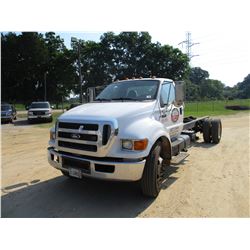 2011 FORD F650 CAB & CHASSIS, VIN/SN:3FRNF6FBXBV408549 - DIESEL ENGINE, A/T, 11R22.5 TIRES, ODOMETER