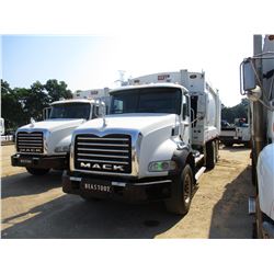 2010 MACK GU813 GARBAGE TRUCK, VIN/SN:1M2AX13C5AM010248 - T/A, 320 HP MACK MP7 DIESEL ENGINE, ALLISO