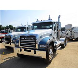 2016 MACK GU713 TRUCK TRACTOR, VIN/SN:1M1AX07Y2GM028252 - T/A, 455 HP MACK MP8 ENGINE, MACK T310 10 