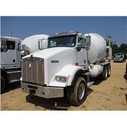 2009 KENWORTH T800 MIXER TRUCK, VIN/SN:1NKDLF0X69J244265 - T/A, CUMMINS DIESEL ENGINE, 8LL TRANS, 46
